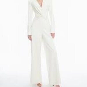 BCBGMAXAZRIA JUMPSUIT FULTON TWIST FRONT JUMPSUIT